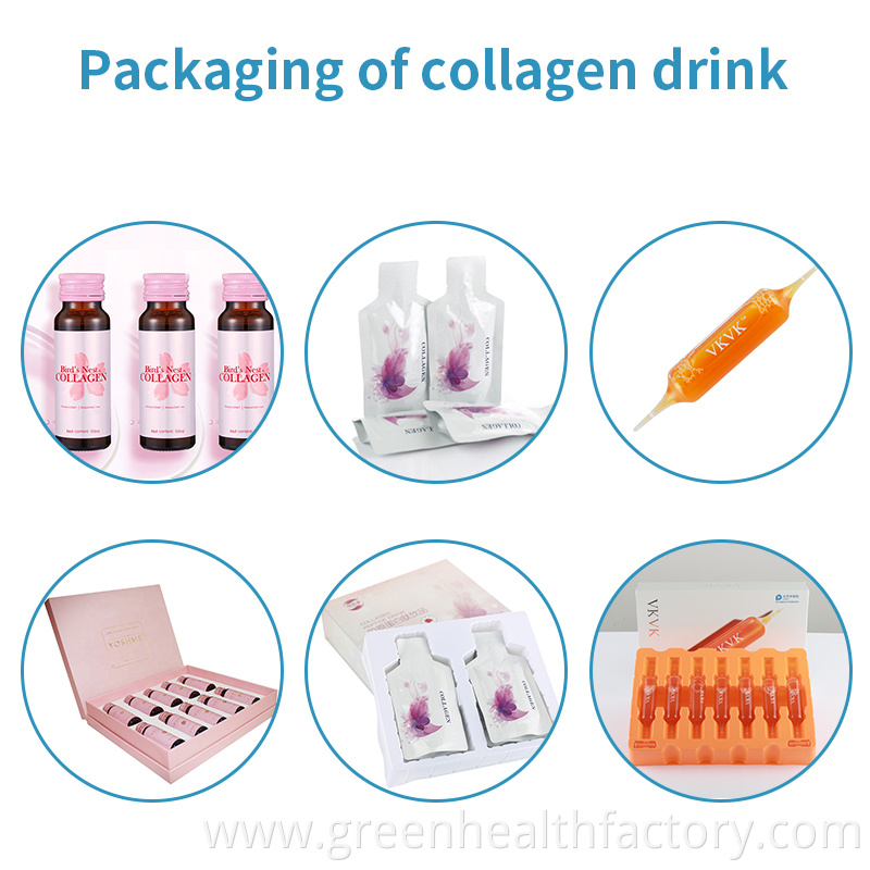 OEM/ODM Vegan Skin Whitening collagen drink edible bird nest collagen drink